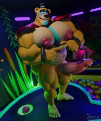 3d_(artwork) 5_fingers 5_toes abs absurd_res anthro balls barazoku barefoot big_balls big_muscles big_penis blender_(software) blep blush bondage brown_body brown_fur circumcised digital_media_(artwork) embarrassed erection feet fingers five_nights_at_freddy's five_nights_at_freddy's:_security_breach foot_fetish freddy_(fnaf) fur genitals glamrock_freddy_(fnaf) hi_res huge_muscles huge_nipples huge_pecs humanoid_feet humanoid_genitalia humanoid_penis hyper hyper_genitalia hyper_muscles male male_only mammal multicolored_body multicolored_fur muscular muscular_anthro muscular_male nipples nude pecs penile penis scenery scottgames shy solo toes tongue tongue_out ursid ursine video_games zhecklar