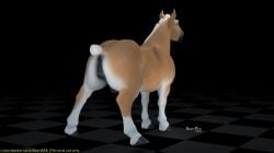 3d_(artwork) animal_genitalia beastmilk crotchboobs digital_media_(artwork) equid equine female feral genitals horse mammal pussy