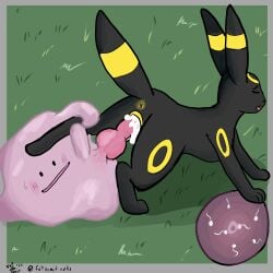 anus ass bodily_fluids canine_pussy cum cum_inside ditto_(pokémon) duo eeveelution female feral foxvomitarts genital_fluids genitals hi_res impregnation internal interspecies male male/female nintendo ovum penetration pokémon_(species) pokemon pussy umbreon vaginal_penetration video_games