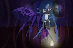 female monster_girl monster_musume_no_iru_nichijou rachnera_arachnera spider_girl tagme violetrosefall werewolf what