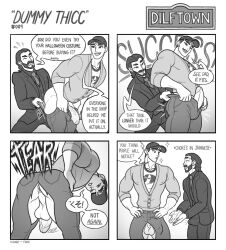 2boys backsack baseball_cap big_balls big_penis boner comic daddy dialogue dilf dilftown dilftown_comic erect_penis erection erection_under_clothes exposed_anus flaccid_penis foreskin freeballing gay hole_(anatomy) huge_balls huge_cock incest male male/male male_only mitsuteru_shikishima monochrome muscular muscular_male no_underwear older_male pants_rip penis penis_shaped_bulge puckered_anus putting_clothes_on schizoid shotaro_shikishima tadashi_hamada_cosplay teen_boy testicles tight_pants twitter_user_oc uncensored uncircumcised uncolored uncut wardrobe_malfunction yaoi younger_male