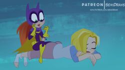 1futa 1girls ass barbara_gordon batgirl blonde_hair dc dc_comics dc_super_hero_girls dreaming erect_penis fat_ass female futa_with_female futanari ginger intersex kara_danvers kara_zor-el penis semidraws sleeping supergirl superman_(series) thinking you_gonna_get_raped