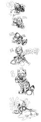 absurd_res amy_rose anthro clothed clothed_sex clothing comic english_text eulipotyphlan female hedgehog hi_res male male/female mammal riding sega sex sonic_(series) sonic_the_hedgehog sonic_the_hedgehog_(series) time_stop yotomoe