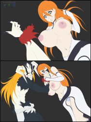 against_wall arrancar big_ass big_breast bleach breast breasts covering_mouth curvy damaged_clothes dessert doujin exposed eyes female full_moon gray_eyes hair hollow hueco_mundo ichigo_kurosaki inoue_orihime intimate lingerie monster moon mouth_hold night oldhorrorz open orange orange_hair panties panties_under_pantyhose ripped sketch thong torn_clothes torn_clothing torn_dress vasto_lorde white_dress yellow_eyes