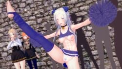 3d 3girls abs angry annette_fantine_dominic barefoot bell_collar blush breasts breasts_out cheerleader cheerleader_uniform collar dog_ears dyed_pubic_hair edelgard_von_hresvelg embarrassed embarrassed_nude_female exhibitionism exposed_pussy feet female female_focus femsub fire_emblem fire_emblem:_three_houses functionally_nude functionally_nude_female human humiliation koikatsu leg_lift leg_warmers long_hair looking_at_viewer mercedes_von_martritz miniskirt multiple_girls nintendo nipples outdoors outside poly_(artist) pom_poms pubes pubic_hair public public_nudity pussy shaped_pubic_hair skirt useless_clothing white_hair