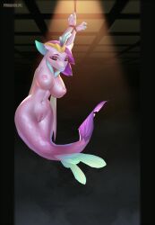 absurd_res animated anthro barrel bound equid european_mythology female fish flailing friendship_is_magic genitals greek_mythology hands_tied hasbro hi_res hippocampus mammal marine merfolk my_little_pony my_little_pony:_the_movie_(2017) mythology no_sound pinkaxolotl pussy queen_novo_(mlp) short_playtime split_form suspended_in_midair video webm