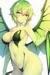 ai_generated green_eyes green_hair green_wings pokemon vibrava vibrava_(pokemon) yellow_body