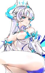 blue_eyes breasts demon_girl demon_horns elsword innocent_(elsword) ishtar_(elsword) luciela_r._sourcream