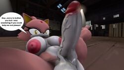 1futa 3d anthro balls big_balls big_breasts big_penis blaze_the_cat burning_blaze dialogue five_(artist) furry futa_only futanari inviting_to_sex looking_at_viewer penis solo sonic_(series) source_filmmaker text