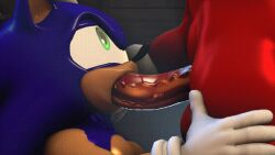 3d animated anthro balls big_penis digital_media_(artwork) duo echidna erection faceless_character fellatio genitals gif knuckles_the_echidna male male/male male_only mammal monotreme oral oral_penetration penetration penis sega sex sonic_(series) sonic_the_hedgehog source_filmmaker sucking