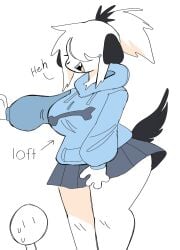 anthro canid canine canis clothed clothing female fur furry pepper_(puppychan) puppychan tagme tagme_(character) tail thick_thighs