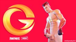 1boy abs balls black_hair detailed_background dollymolly323 epic_games erection fortnite genitals gloves human light-skinned_male light_skin looking_at_viewer male_only masturbation muscle muscles muscular muscular_male naked nude pecs pectorals penis red_background red_hair smiling streamer tagme tattoo tattoo_on_chest testicles thegrefg video_games white_body white_skin youtube youtube_hispanic youtuber youtuber_boy