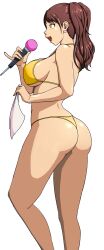 1girls ass big_breasts bikini breasts brown_hair busty dat_ass kujikawa_rise large_breasts microphone open_mouth persona persona_4 shadow_rise shadow_self_(persona) sideboob smile solo stormfeder thighs third-party_edit thong_bikini twintails voluptuous yellow_bikini yellow_eyes