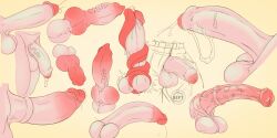 absurd_res animal_genitalia animal_penis anthro balls canid canine canine_penis equid equine equine_penis feral genitals group hi_res horse human jackneft knot male mammal penis sketch zero_pictured