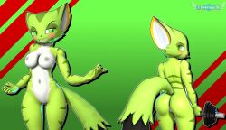 3d anthro carol_tea cat_ears cat_tail freedom_planet freedom_planet_2 looking_at_viewer nude_female tbwinger92