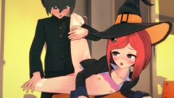 1boy 1girls 3d breasts danganronpa danganronpa_v3 koikatsu nipples saihara_shuuichi sex shuichi_saihara straight straight_hair tagme yumeno_himiko