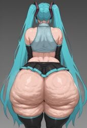 1girls ai_generated alternate_body_type alternate_costume ass_bigger_than_head ass_focus bbw big_ass big_butt blue_hair bubble_butt cellulite child_bearing_hips corruptedvisions curvaceous curves curvy curvy_body curvy_female curvy_figure curvy_hips dat_ass dumptruck_ass dumptruck_butt fat_ass fat_butt fat_thighs female female_only gigantic_ass hatsune_miku hi_res high_resolution highres hips hips_wider_than_shoulders hourglass_figure huge_ass human large_ass large_butt large_thighs massive_thighs mommy overweight overweight_female plump shiny_skin skull_crushing_thighs smug smug_expression smug_face stable_diffusion thick_ass thick_legs thick_thighs thighs thong top_heavy twintails voluptuous voluptuous_female wide_hips