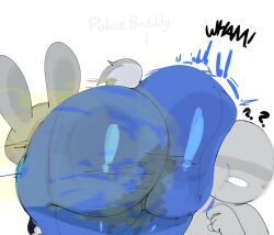 ass ass_focus ass_up color disney fart fart_fetish fumes furry huge_ass hyper_ass judy_hopps novacartridge_(artist) question_mark shart tagme wet_ass zootopia