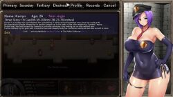 karryn's_prison purple_hair remtairy skimpy_clothes three_sizes