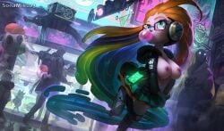 edit league_of_legends official_art sonamiku23 topless zoe_(league_of_legends)