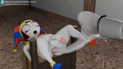 1girls 3d anal artificial_insemination big_ass big_penis bucket cum_in_ass cum_in_asshole cum_in_bucket cum_in_butthole cum_in_tube cum_inflation cumflated cumflated_belly cumflation female funnel futa_only futanari inflation pomni pomni_(the_amazing_digital_circus) rape ssnomaly the_amazing_digital_circus tube tube_in_ass