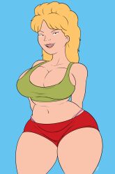 big_breasts blonde_hair breasts female hair king_of_the_hill large_breasts long_hair looking_at_viewer luanne_platter teenagebratwurst thick_thighs wide_hips