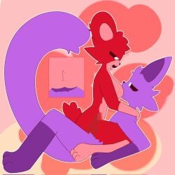 anthro anthro_on_anthro anthro_only bear bobby_bearhug cat catnap catnap_(poppy_playtime) critters_(poppy_playtime) cum cumming domestic_cat feline female furronetaartist furry_only no_humans pink_belly poppy_playtime poppy_playtime_(chapter_3) purple_fur purple_skin red_body red_fur red_skin sex smiling_critters tagme