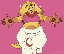 big_breasts breasts female furry saintsucrose slightly_chubby thick_thighs wide_hips