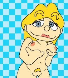 belly_button big_breasts blonde_female blonde_hair breast_focus breasts_out naked naked_female nude nude_female rose_(sml) short_hair sml solo solo_female supermariologan white_skinned