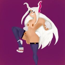 alternate_version_at_source futa_only futanari futanari_connoisseur_(artist) miruko muscular my_hero_academia pixel_art rabbit_ears rumi_usagiyama solo