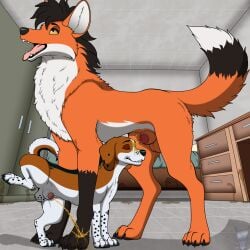 animal_genitalia animal_penis balls beagle bite biting_lip biting_own_lip bodily_fluids canid canine canine_genitalia canine_penis canis digital_media_(artwork) domestic_dog duo eyes_closed feet feral feral_on_feral feral_peed_on feral_peeing feral_peeing_on_feral fur genital_fluids genitals golden_shower hi_res hunting_dog lipsticking lyca_(lycadio) lycadio male male/male male_peed_on male_peeing male_peeing_on_male mammal maned_wolf open_mouth paws peeing peeing_on_another penis penis_tip scent_hound self_bite sheath size_difference spread_legs spreading tail teeth toes tongue tongue_out urine urine_stream watersports