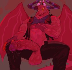 2024 abs anthro balls barazoku bebebebebe big_balls big_penis big_wings bodily_fluids bottomwear claws clothed clothed_anthro clothed_male clothing cum cum_on_penis cum_string demon_dragon detailed dragon erection facial_markings foreskin genital_fluids genitals grey_background hand_under_shirt head_markings helluva_boss horn humanoid_genitalia humanoid_penis leaking_precum long_penis long_tail male male_anthro male_only markings mostly_nude mostly_nude_anthro mostly_nude_male multicolored_body multicolored_horn multicolored_skin multicolored_wings muscular muscular_anthro muscular_male mythological_creature mythological_scalie mythology narrowed_eyes navel neutral_expression orange_eyes pants pecs penis pink_body pink_horn pink_skin pink_wings precum precum_on_penis precum_string presenting presenting_balls presenting_penis purple_horn red_background red_body red_horn red_nose red_penis red_skin red_tail red_wings satan_(helluva_boss) scalie sharp_teeth shirt simple_background sitting solo solo_male spiked_penis spiked_tail spikes spikes_(anatomy) spread_legs spreading squint sweat sweaty_balls sweaty_face sweaty_genitalia tail teeth thick_penis topwear torn_clothing torn_vest vein veiny_penis vest wings