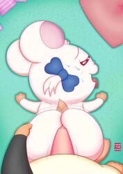 absurd_res anal anal_sex ass big_butt bijou_(hamtaro) bodily_fluids bow_ribbon cricetid doggy_style duo female female_feral female_penetrated feral feral_on_feral feral_penetrated feral_penetrating feral_penetrating_female feral_penetrating_feral first_person_view from_behind_position fur hamster hamtaro_(series) hamtaroso hand_on_butt hi_res male male/female male_feral male_penetrating male_penetrating_female male_pov mammal penetrating_pov penetration penile penile_penetration penis penis_in_ass rodent sex signature sweat tongue tongue_out white_body white_fur