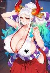 ai_generated big_breasts female female_only one_piece redilus yamato_(one_piece)