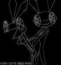 bunny monochrome playstation sony vib-ribbon vibri vibri's_cousin