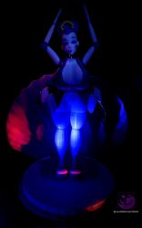 3d 3d_(artwork) 3d_model ballerina ballora ballora_(fnafsl) ballora_(spiderjunior10) blue_light bra clam_shell closed_eyes earrings female female_only five_nights_at_freddy's five_nights_at_freddy's:_sister_location fnaf high_heels huge_breasts justaperson3000 lipstick makeup massive_breasts pose red_light robot robot_girl scottgames sister_location skirt spiderjunior10 stage stage_lights stockings stripper_heels thick_thighs tiara