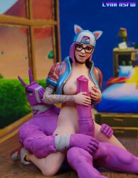 fortnite gigantic_penis horsecock lt._john_llama lynx lynx_(fortnite) lynxnsfw male/female paizuri titjob