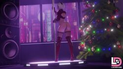 1girls 3d animated artist_name ass ass_shake back_cutout blindfold boots bottomless christmas christmas_tree clothing_cutout hairband high_heel_boots high_heels huge_ass jiggle juliet_sleeves laosduude long_sleeves looking_back music nier:_automata nier_(series) nude pole pole_dancing puffy_sleeves red_blindfold shiny shiny_skin short_hair solo sound standing stripper_pole thigh_boots thighhighs thighhighs_under_boots third-party_edit twerking video webm white_hair yorha_2b