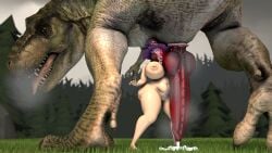 3d 3d_(artwork) balls ballsack big_breasts cock cricraxsfm cum dick dinophilia dinosaur encounter female feral huge_cock male naughty_dinosaur not_cute nsfw penis semen sfm size_difference source_filmmaker sticking_out_tongue t-rex thick_thighs tyrannosaurus tyrannosaurus_rex zoophilia