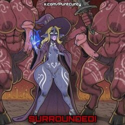 ai_assisted ai_generated bad_end casting_spell demon demon_futa demon_girl equine_genitalia equine_penis femboy futa_on_male futanari game_over greyscaler hell holding_weapon huge_balls huge_breasts huge_butt huge_cock huge_testicles huge_thighs imminent_death imminent_rape imminent_sex magic magic_user red_skin small_balls small_penis small_testicles smaller_male tribal_markings world_of_lust:_the_spire
