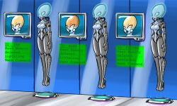 alex_(totally_spies) alien alien_girl bodysuit clover_(totally_spies) droneification english_text female gojiro7 hypnosis implied_transformation latex mind_control sam_(totally_spies) story_at_source text totally_spies transformation vahk