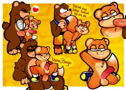absurd_res anal anal_sex backpack banjo-kazooie banjo_(banjo-kazooie) blush brown_body brown_fur conker conker's_bad_fur_day fellatio fur heyomaerow hi_res male/male oral penetration penile rareware sex