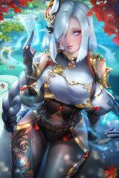 shenhe (genshin impact) from genshin impact by ayyasap