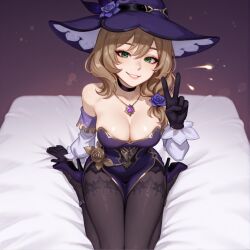 lisa (genshin impact) from genshin impact by brokewyt
