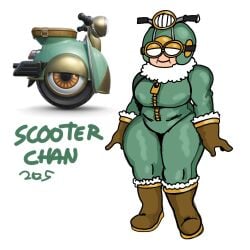 1girls big_ass big_breasts boots brown_boots brown_gloves female female_only gameboyred gijinka gilf gloved_hands gloves goggles green_clothing green_helmet handlebars kirby_(series) kirby_air_ride kirby_air_riders machine machine_girl older_female reference reference_image robot robot_girl thick_thighs wheelie_(kirby) wheelie_scooter wheelie_scooter_(kirby) white_background white_eyes