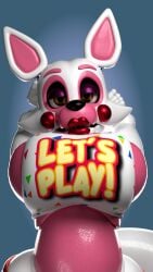 3d 3d_(artwork) animatronic artist_upload boob_squish breasts clothed female female_only five_nights_at_freddy's five_nights_at_freddy's_2 fnaf fox mangle_(fnaf) render robot solo thathornyimp