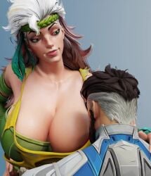 1080p 1boy 1girls 3d 3d_animation animated batesz bouncing_breasts breast_expansion brown_hair cheating cheating_husband cheating_male cheating_wife double_affair duo fantastic_four hand_on_hip hand_on_shoulder hanging_breasts headband huge_breasts imminent_cheating large_breasts leaning_forward long_hair marvel marvel_rivals messy_hair nipple_slip no_sound one_breast_out reed_richards reed_richards_(marvel_rivals) rogue_(marvel_rivals) rogue_(savage_land) rogue_(x-men) sagging_breasts savage_land short_video shorter_than_10_seconds shorter_than_5_seconds two-tone_hair video white_hair x-men