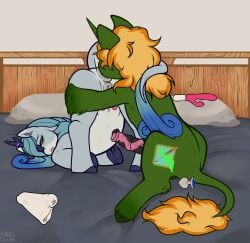 anal animal_genitalia animal_vulva anus ass ass_up bed big_nipples bodily_fluids butt_grab butt_squeeze buttplug crotchboobs dripping duo equid equine equine_anus equine_genitalia equine_vulva erection female feral furniture genital_fluids genitals hand_on_butt hasbro hi_res horn kirin_(mlp) male male/female mammal moan my_little_pony mythological_creature mythological_equine mythology nipples oral plug_(sex_toy) precum precum_drip puffy_anus rimming sammehchub sex sex_toy squeezing tail tail_coil unicorn