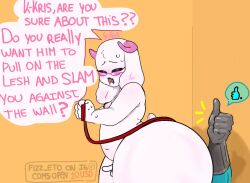 1boy1femboy 1femboy 1furry ass ass_bigger_than_head belt_buckle belt_collar big_ass curvy curvy_body curvy_hips curvy_male curvy_thighs cute cute_expression cute_face cute_male deltarune deltarune_chapter_1 deltarune_chapter_2 deltarune_chapter_3 deltarune_chapter_4 facesitting femboy femboy_on_male fizz_eto furry furry_ass furry_male furry_with_non-furry gay giant_ass goat goat_boy goat_humanoid homosexual homosexual_male huge_ass kris_(deltarune) nervous nervous_expression nervous_face ralsei ralsei_(deltarune) ralsei_with_white_fur sitting_on_face sitting_on_person teenager text_bubble timid wall wall_(structure)