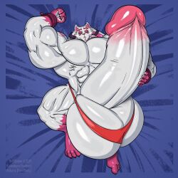 abs balls bara biceps bodybuilder bulge furry gay hyper hyper_balls hyper_genitalia hyper_muscles hyper_penis hyper_testicles male male_focus male_only muscles muscular muscular_back muscular_legs muscular_male muscular_thighs penis testicles yaoi